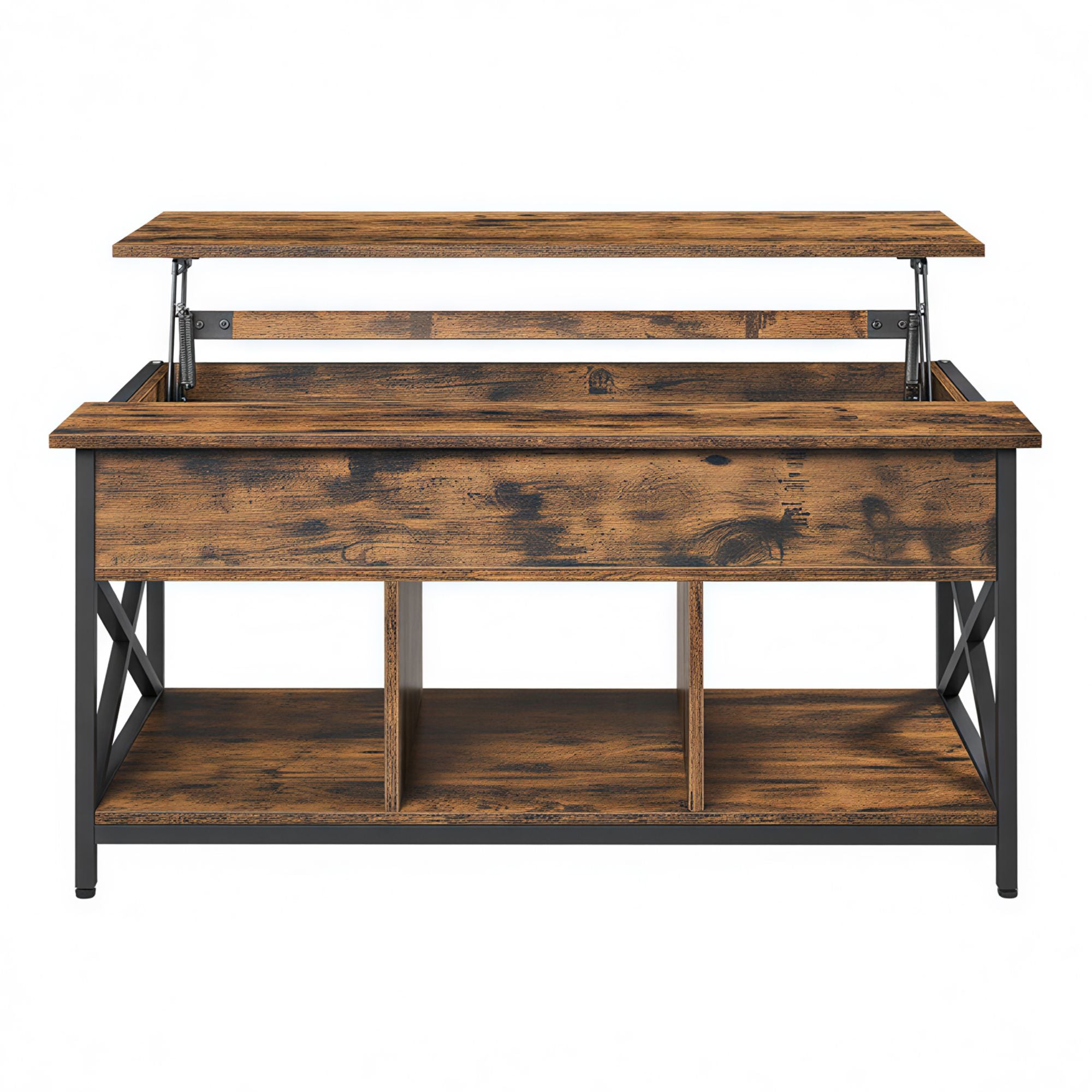 vasagle-h-henverstellbarer-couchtisch-60-x-100-cm-hubplatte-48-62-cm image 1