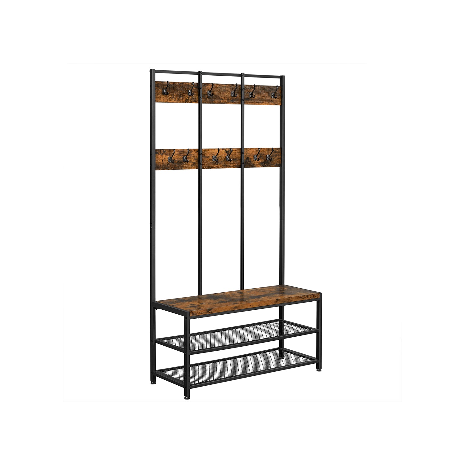 vasagle-kleiderst-nder-mit-sitzbank-und-schuhbank-industriestil image 1