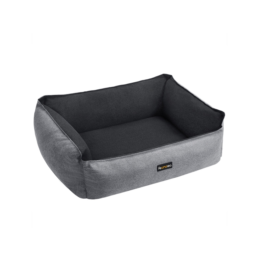 vasagle-hundebett-mit-rand-80-x-60-x-28-cm-grau image 2
