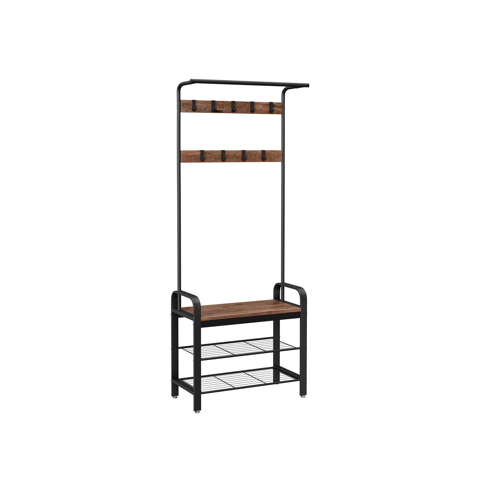 vasagle-garderobenst-nder-183-cm-hoch-greige-grau-mit-schuhregal image 4