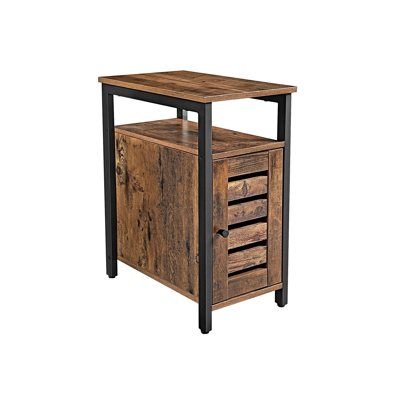 vasagle-beistelltisch-mit-t-r-und-schrank-industriestil image 1