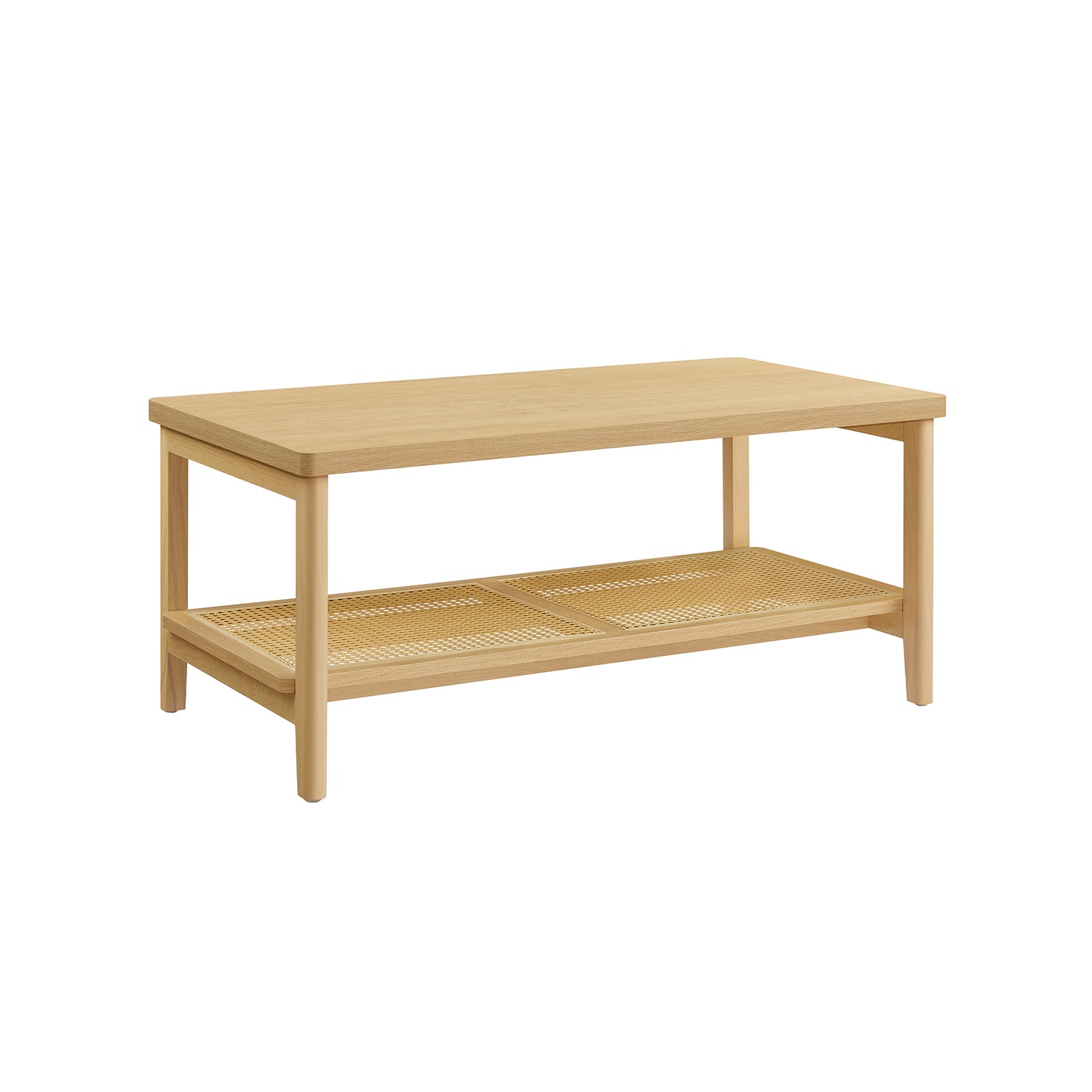 vasagle-couchtisch-2-ebenen-mit-stauraum-boho-stil image 2