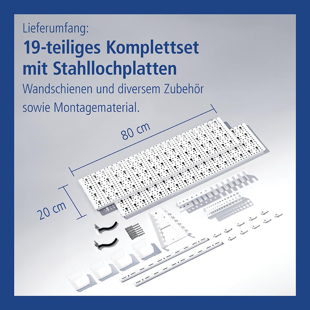 element-system-heimwerker-organizer-2-metall-werkzeugwand-800-x-200-mm-wei-29-te image 3