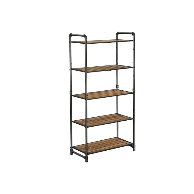 vasagle-standregal-wasserrohroptik-5-ablagen-regal-63-8-cm image 1