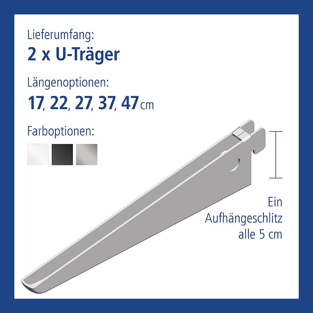 element-system-u-tr-ger-170-mm-f-r-zweireihige-wandschiene-stahl-wei-2-stk image 3