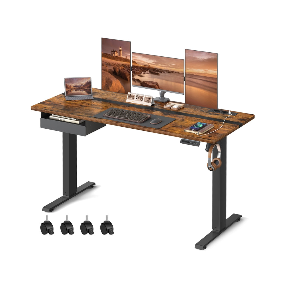 vasagle-h-henverstellbarer-schreibtisch-elektrisch-60-x-120-cm-mit-steckdose image 2
