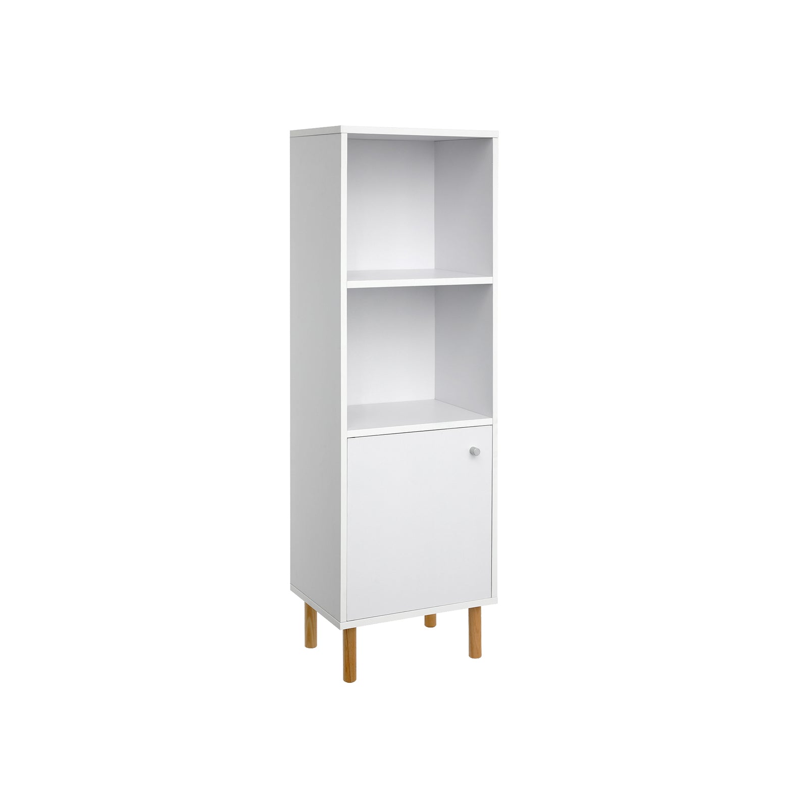 vasagle-b-cherschrank-schmal-wei-mit-t-r-3-ebenen image 1