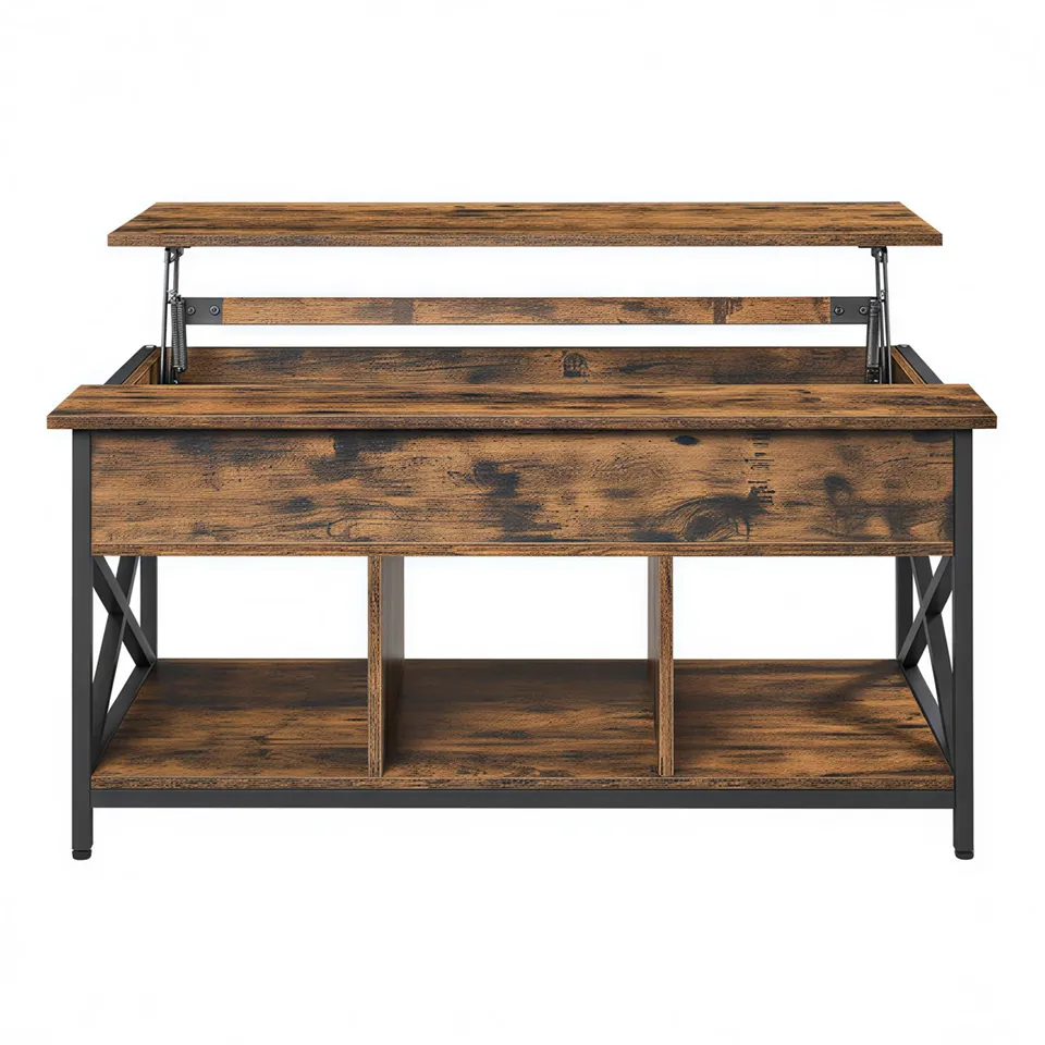vasagle-h-henverstellbarer-couchtisch-60-x-100-cm-hubplatte-48-62-cm image 1