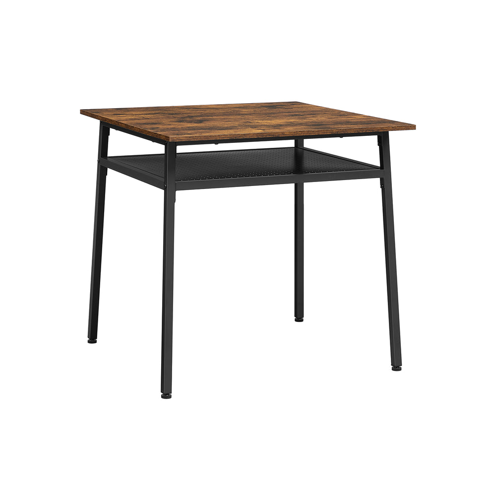 vasagle-esstisch-industrie-design-vintagebraun-schwarz-mit-offenem-fach image 3