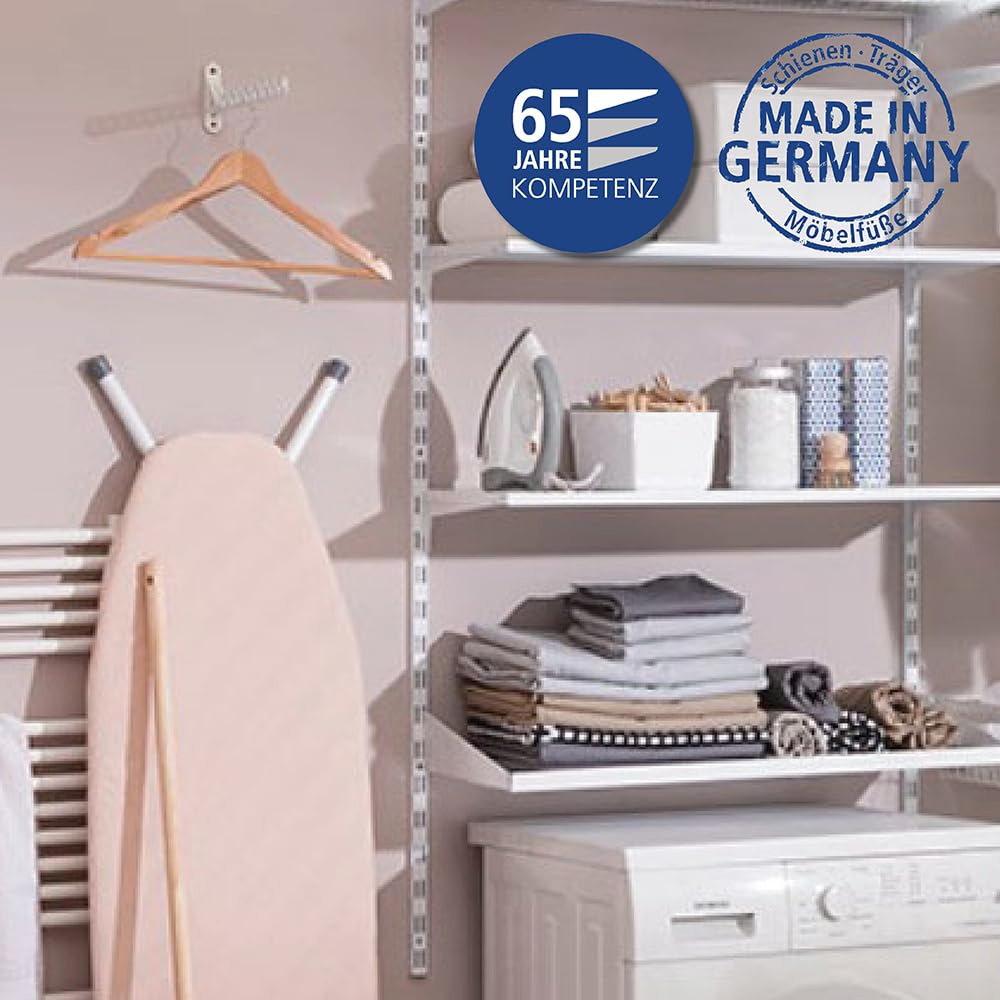 element-system-kleiderl-fter-laura-300-mm-wei-klappbare-kleiderstange-wandmontag image 2