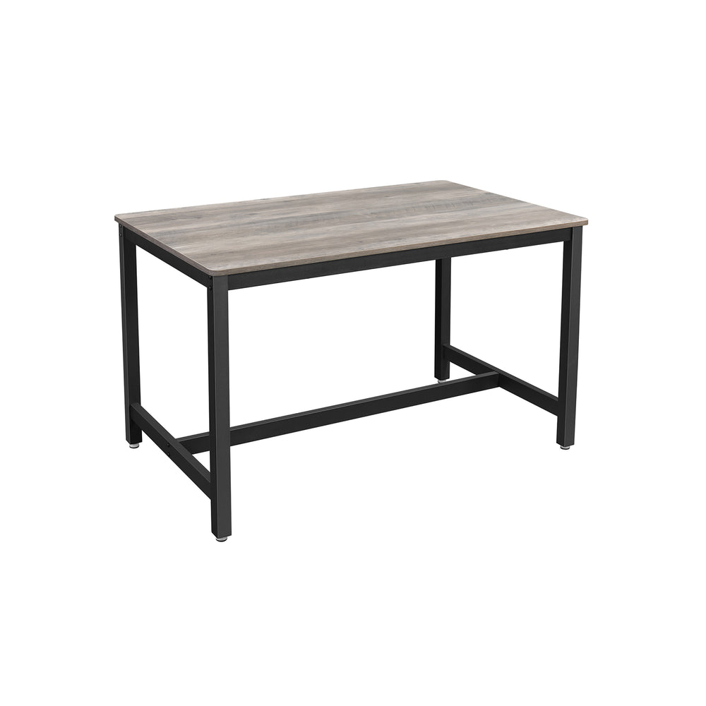 vasagle-k-chentisch-esstisch-f-r-4-personen-mit-stahlgestell-holzoptik image 2
