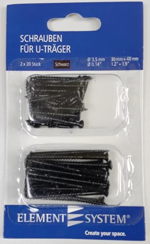 diy-element-system-schraubenset-f-r-u-tr-ger-stahl-schwarz-40-st-ck image 4