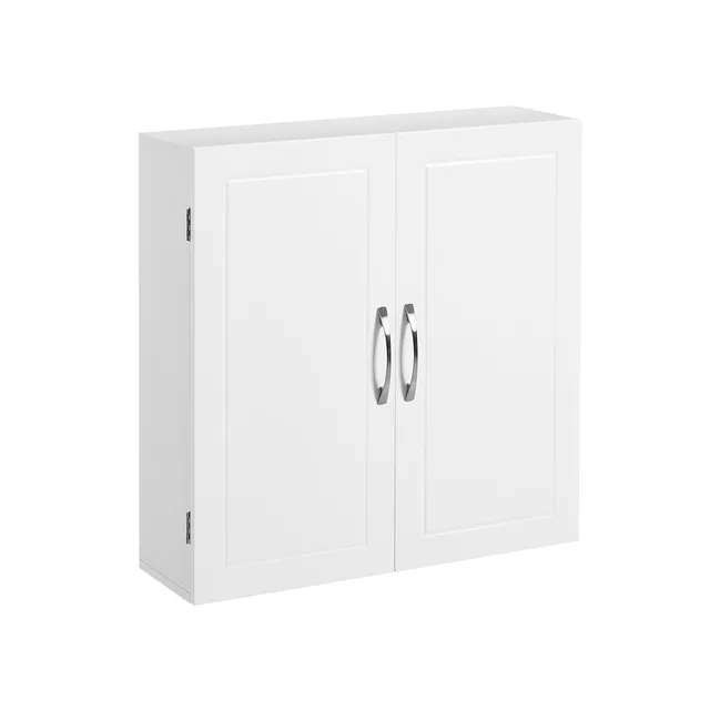 vasagle-wandschrank-2-t-ren-badschrank-skandinavisch image 1