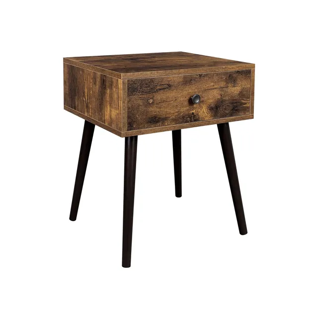 vasagle-nachttisch-vintagebraun-beistelltisch-aus-holz image 1