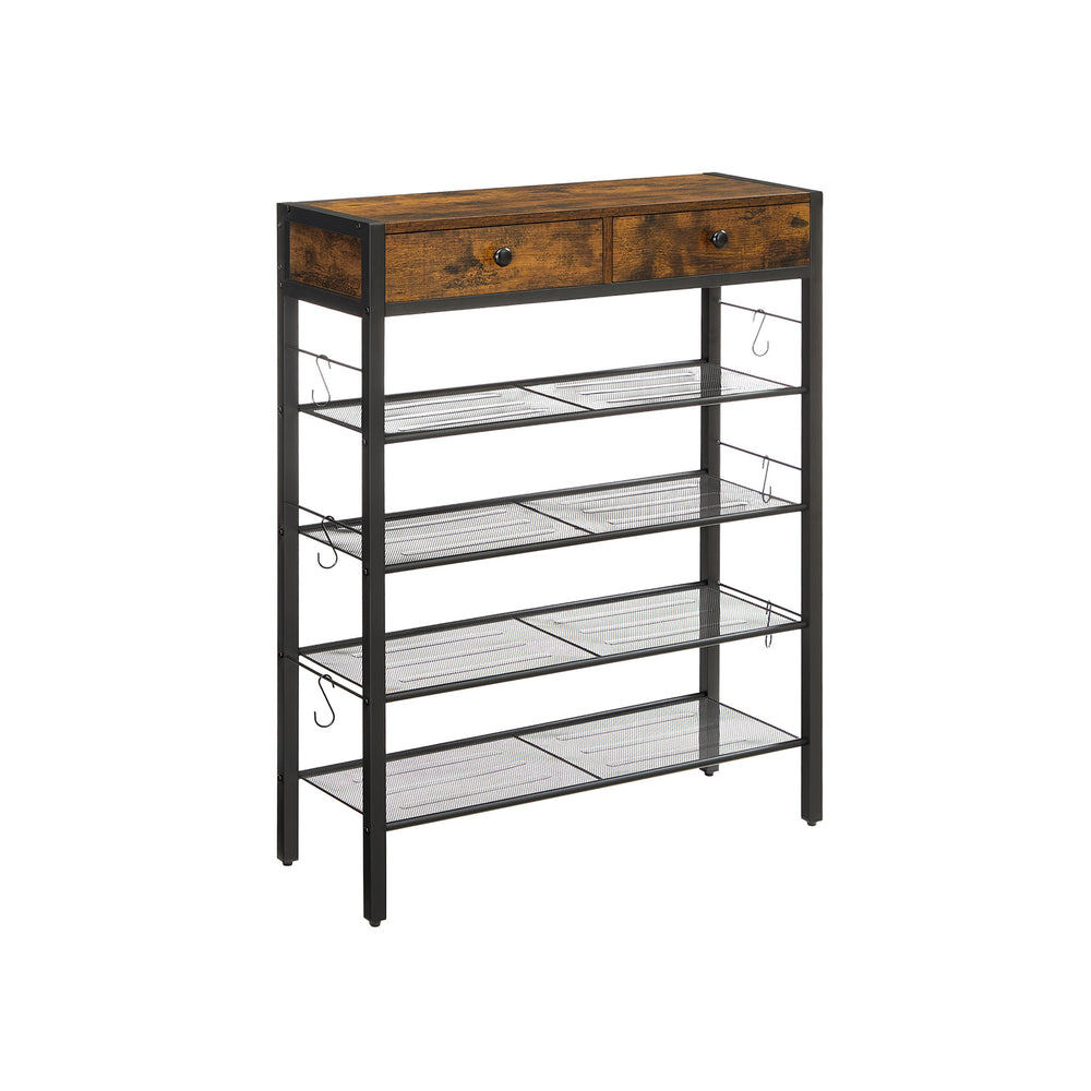 vasagle-schuhregal-mit-3-ablagen-polyestergewebe-stahlgestell image 2