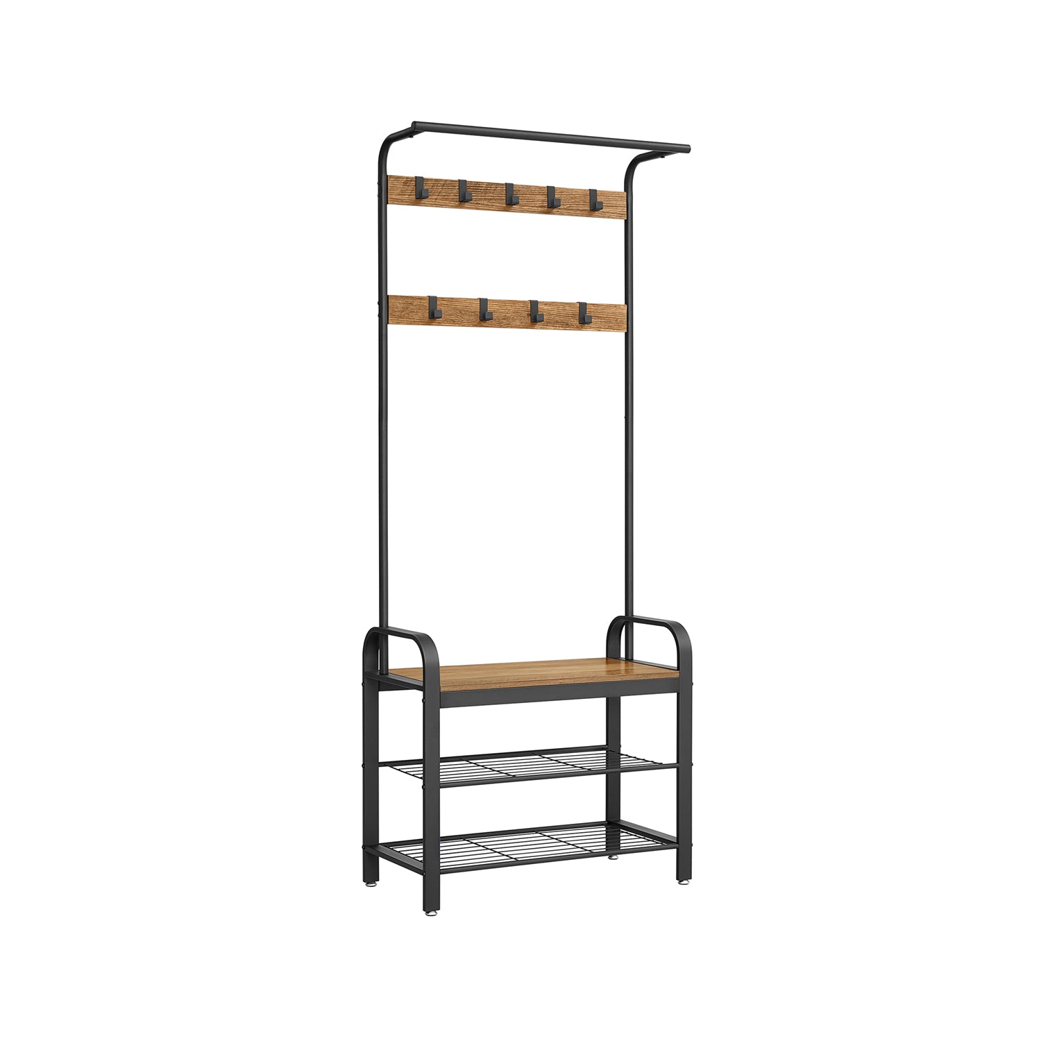 vasagle-garderobenst-nder-183-cm-hoch-greige-grau-mit-schuhregal image 5