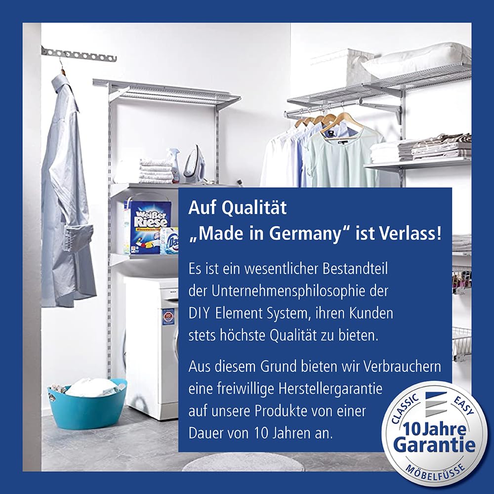 element-system-kleiderl-fter-laura-300-mm-wei-klappbare-kleiderstange-wandmontag image 6
