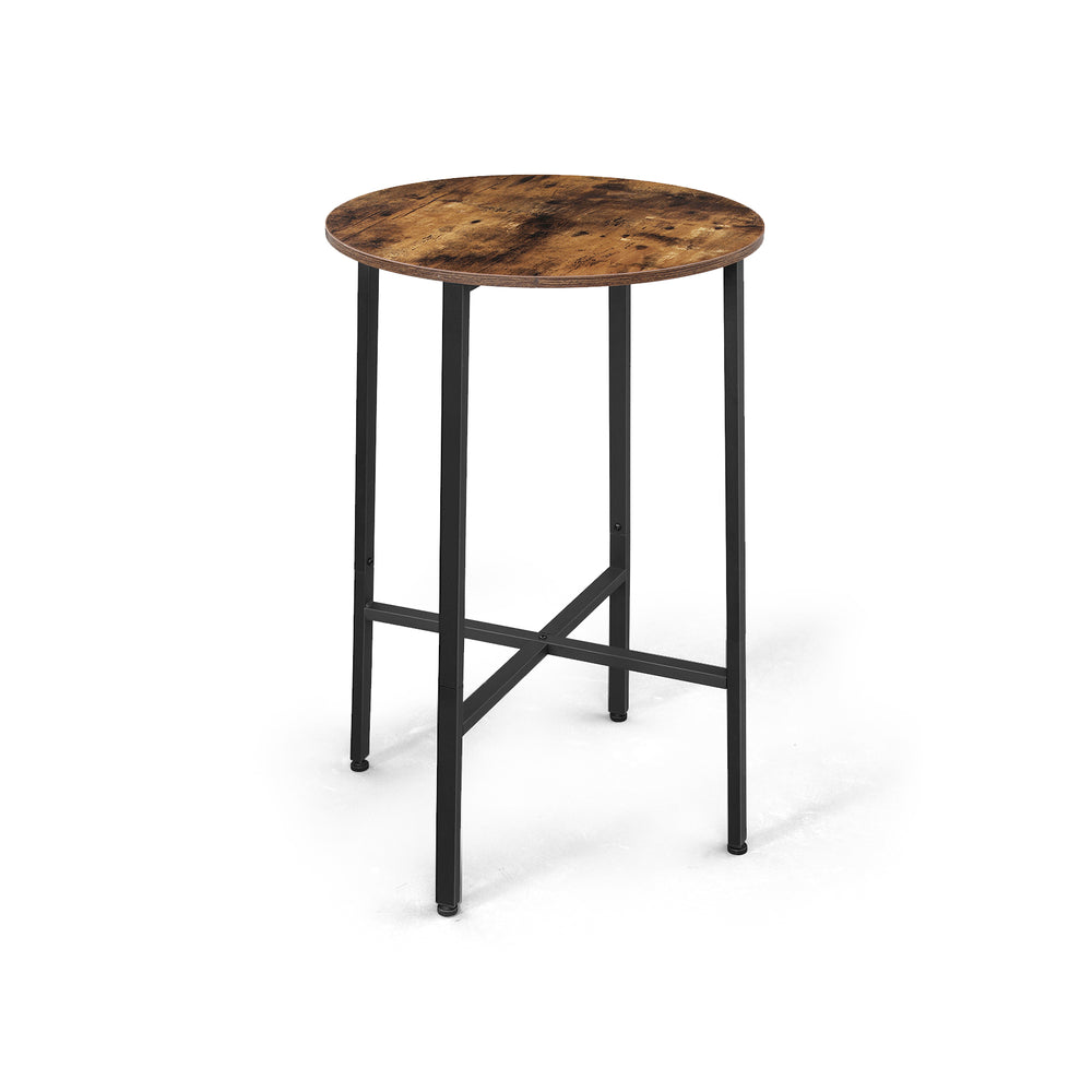 vasagle-stehtisch-rund-60-x-90-cm-vintagebraun-schwarz image 3