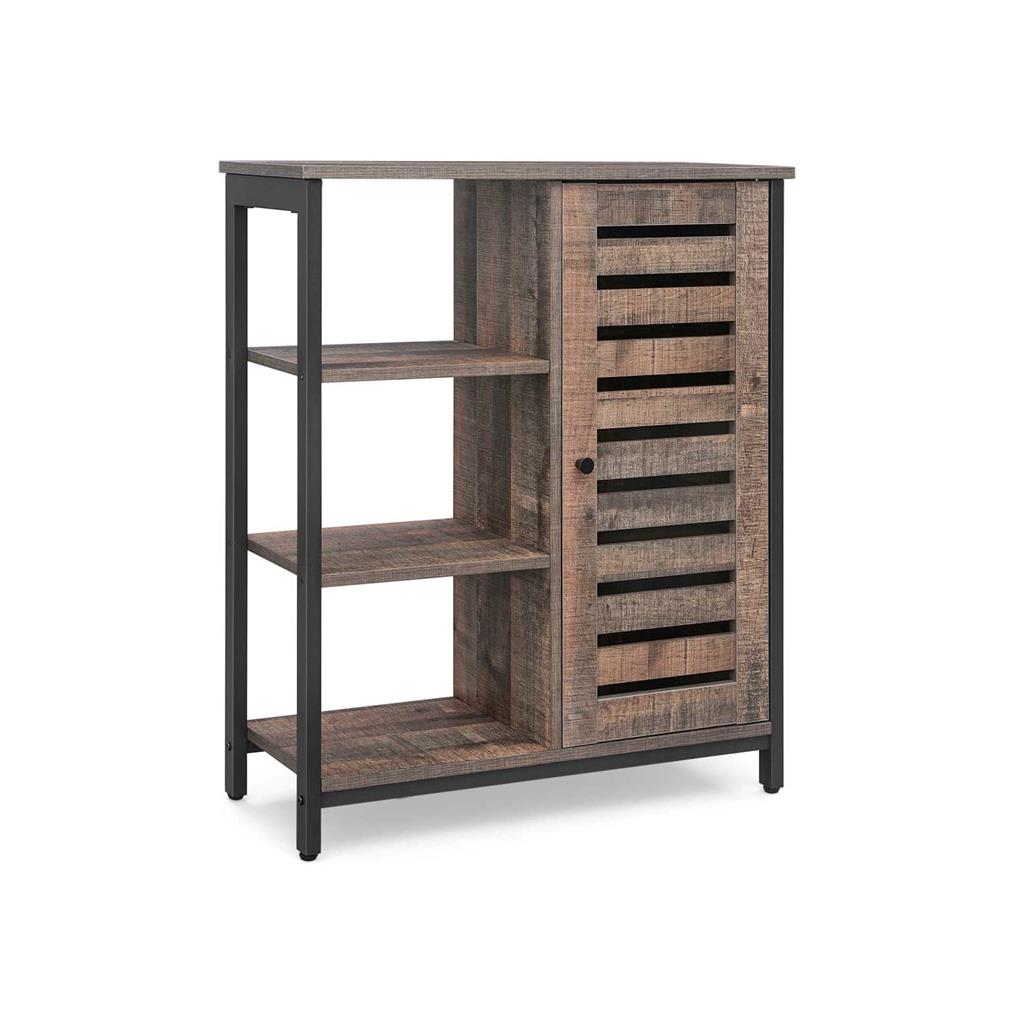 vasagle-schrank-industriestil-mit-3-ablagen-vintagebraun-schwarz image 3