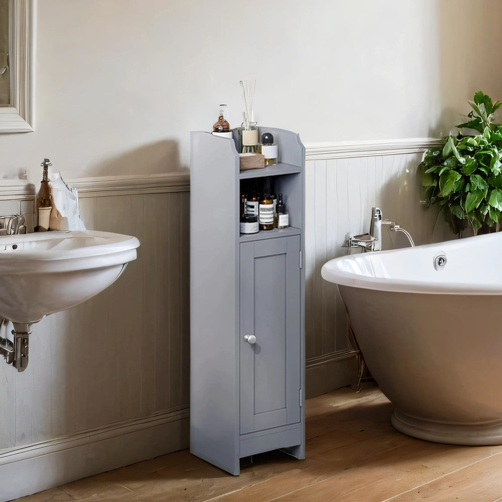vasagle-schmaler-badezimmerschrank-mit-t-r-wei-toilettenschrank image 3