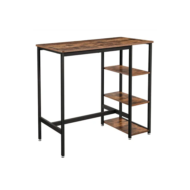 vasagle-bartisch-mit-3-ablagen-im-industrie-design image 1
