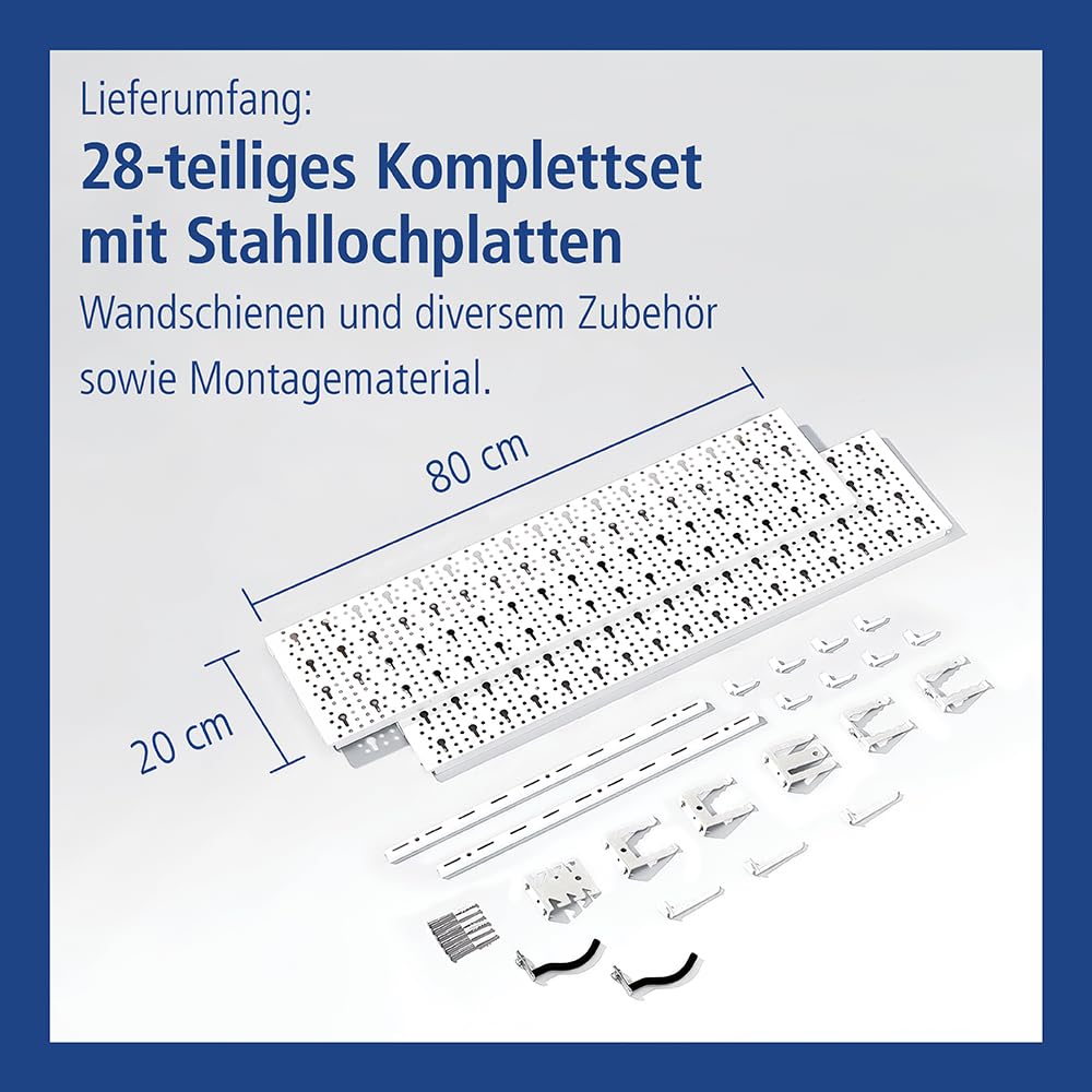 element-system-heimwerker-organizer-1-metall-werkzeugwand-800-x-200-mm-wei-28-te image 3