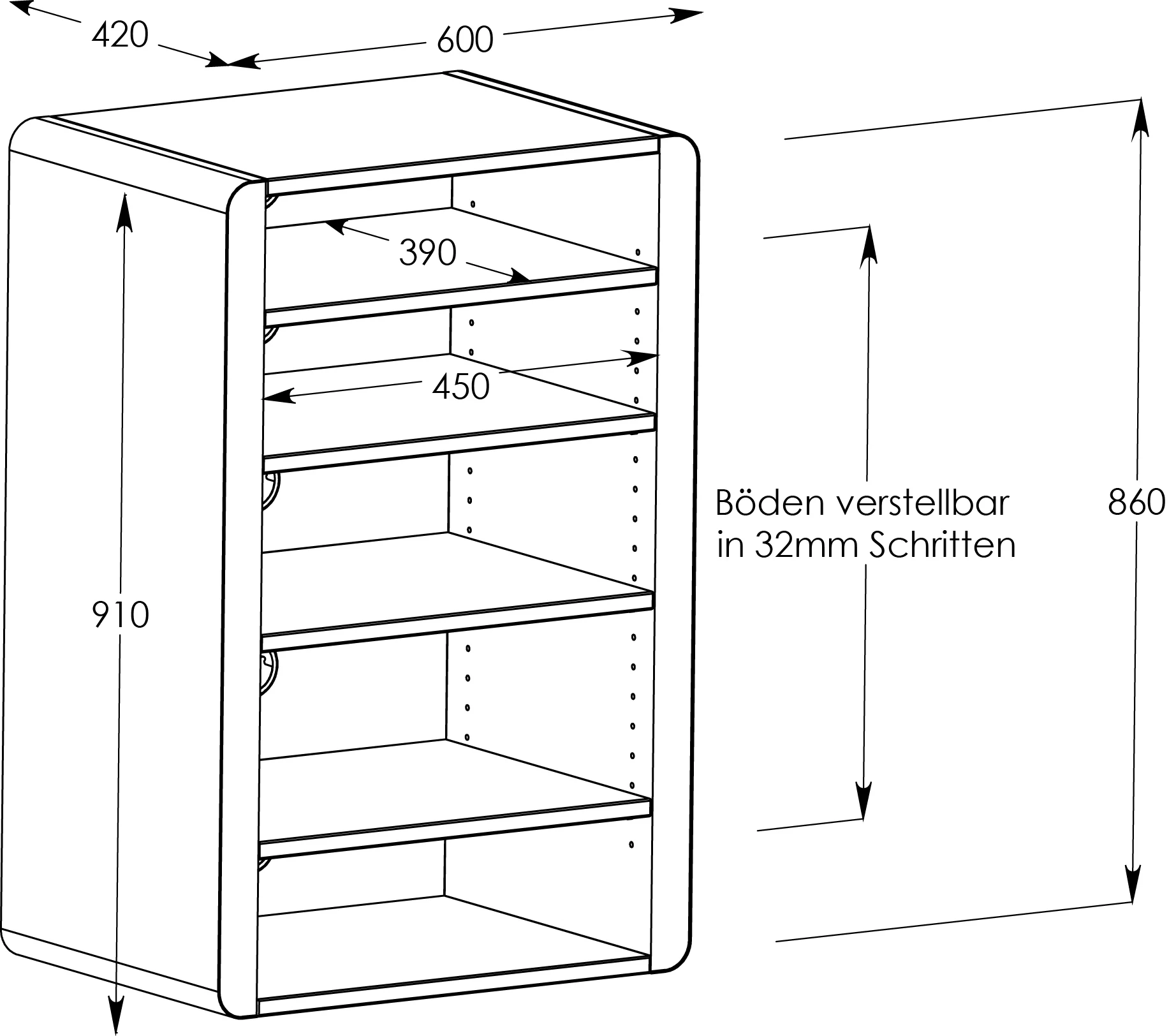 schnepel-elf-hifi-rack-offenes-lowboard-tv-m-bel-aus-metall-und-dekor image 5