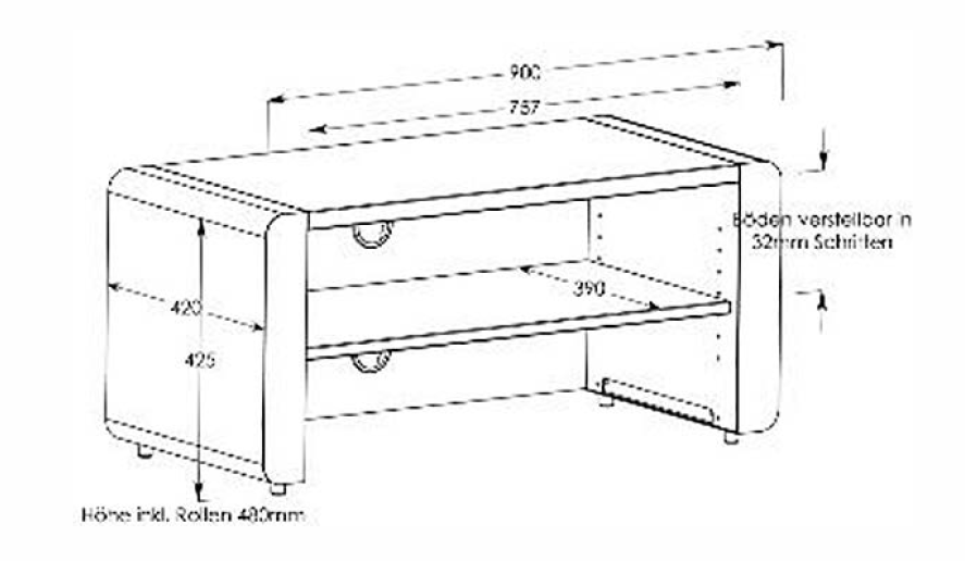 schnepel-elf-90-tv-m-bel-lowboard-mit-metall-seitenteilen image 3
