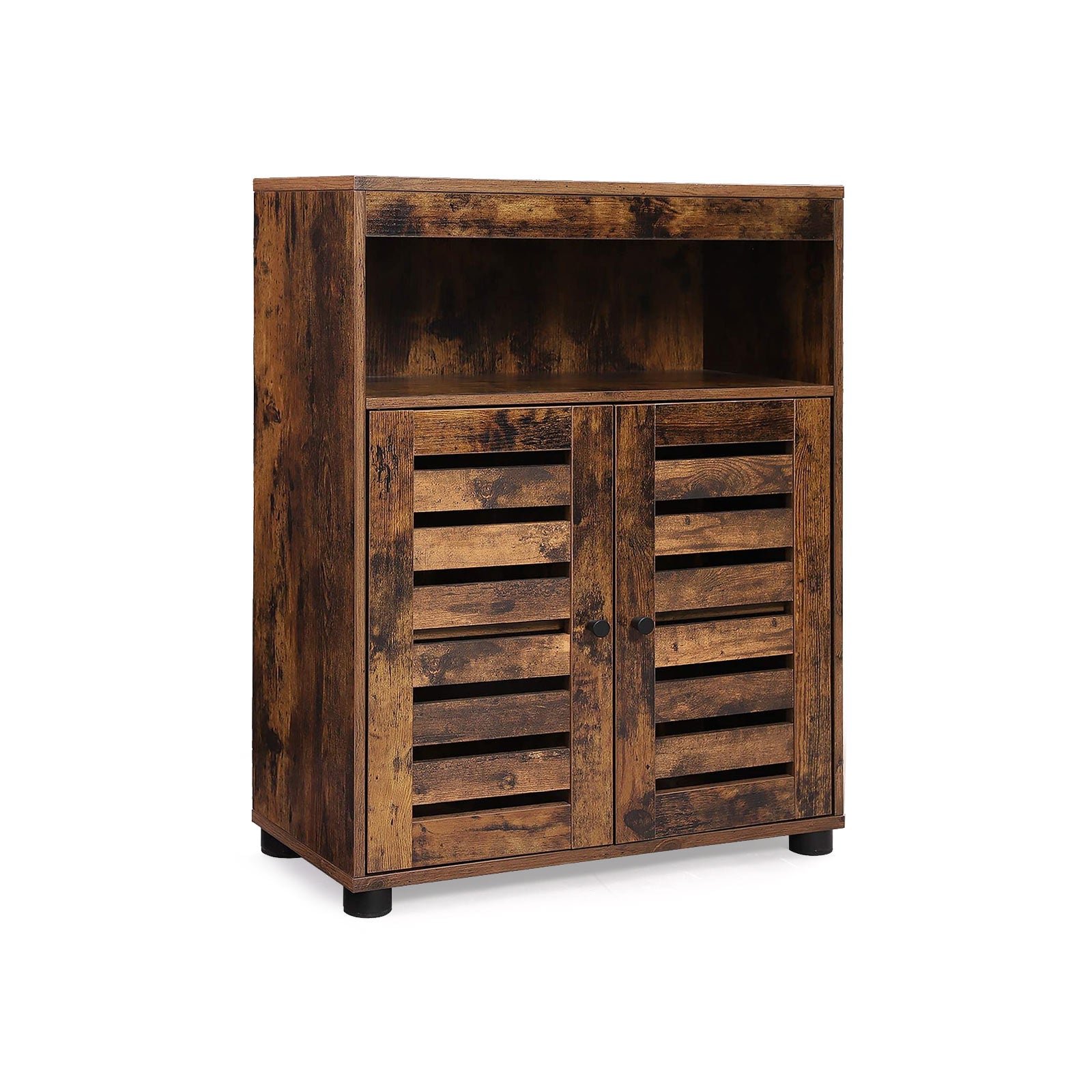 vasagle-badezimmerschrank-60-x-30-x-80-cm-vintagebraun-mit-lamellent-ren image 2