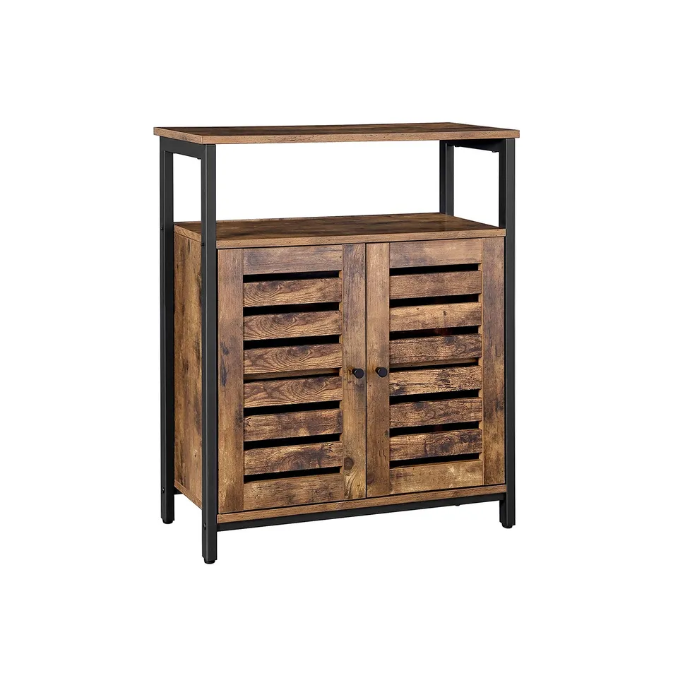 vasagle-sideboard-mit-lamellent-ren-im-industriestil image 1