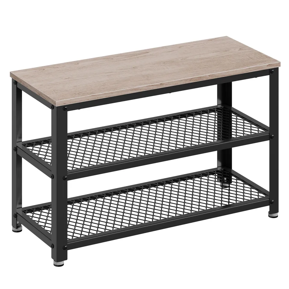 vasagle-schuhbank-mit-3-ebenen-und-sitzfl-che-im-industrie-design image 1
