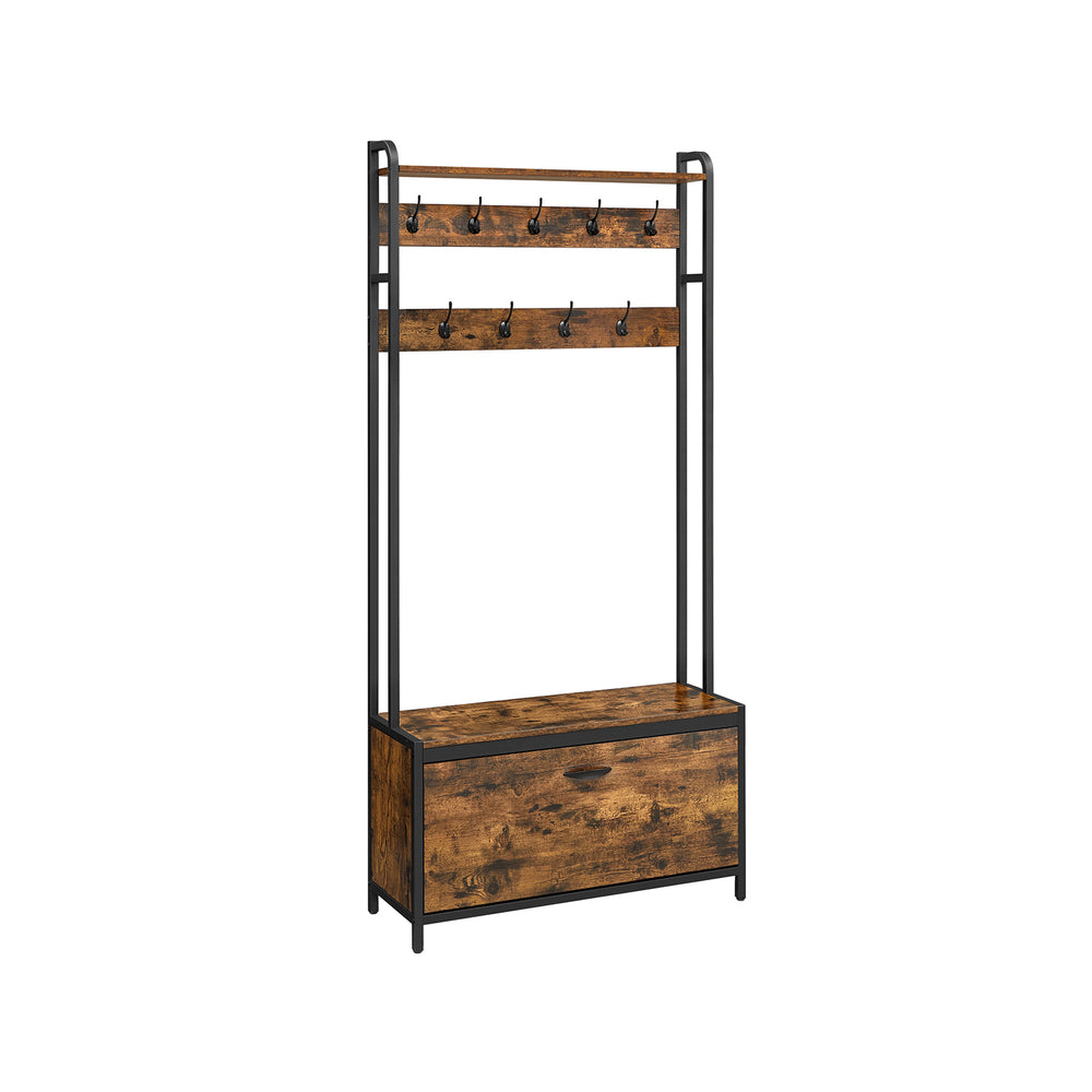 vasagle-alinru-garderobenst-nder-mit-schuhschrank-und-sitzbank-85-cm image 2