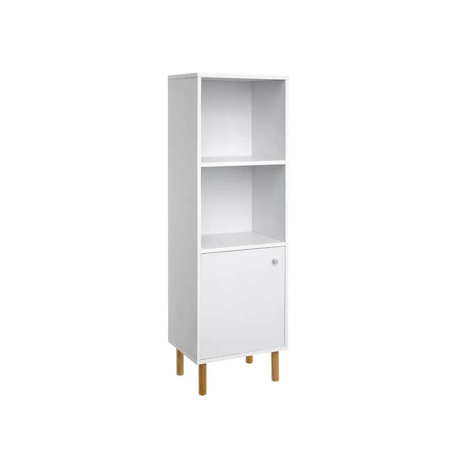 vasagle-b-cherschrank-schmal-wei-mit-t-r-3-ebenen image 1
