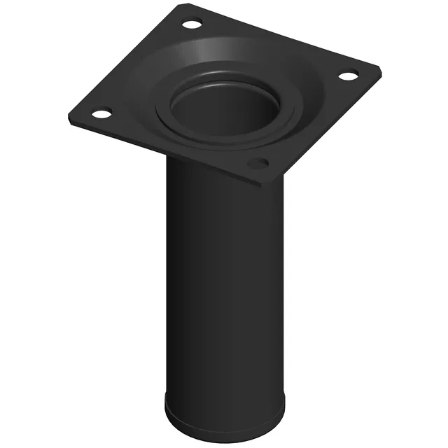 element-system-stahlrohrfu-rund-10-cm-30-mm-schwarz-4er-set image 1