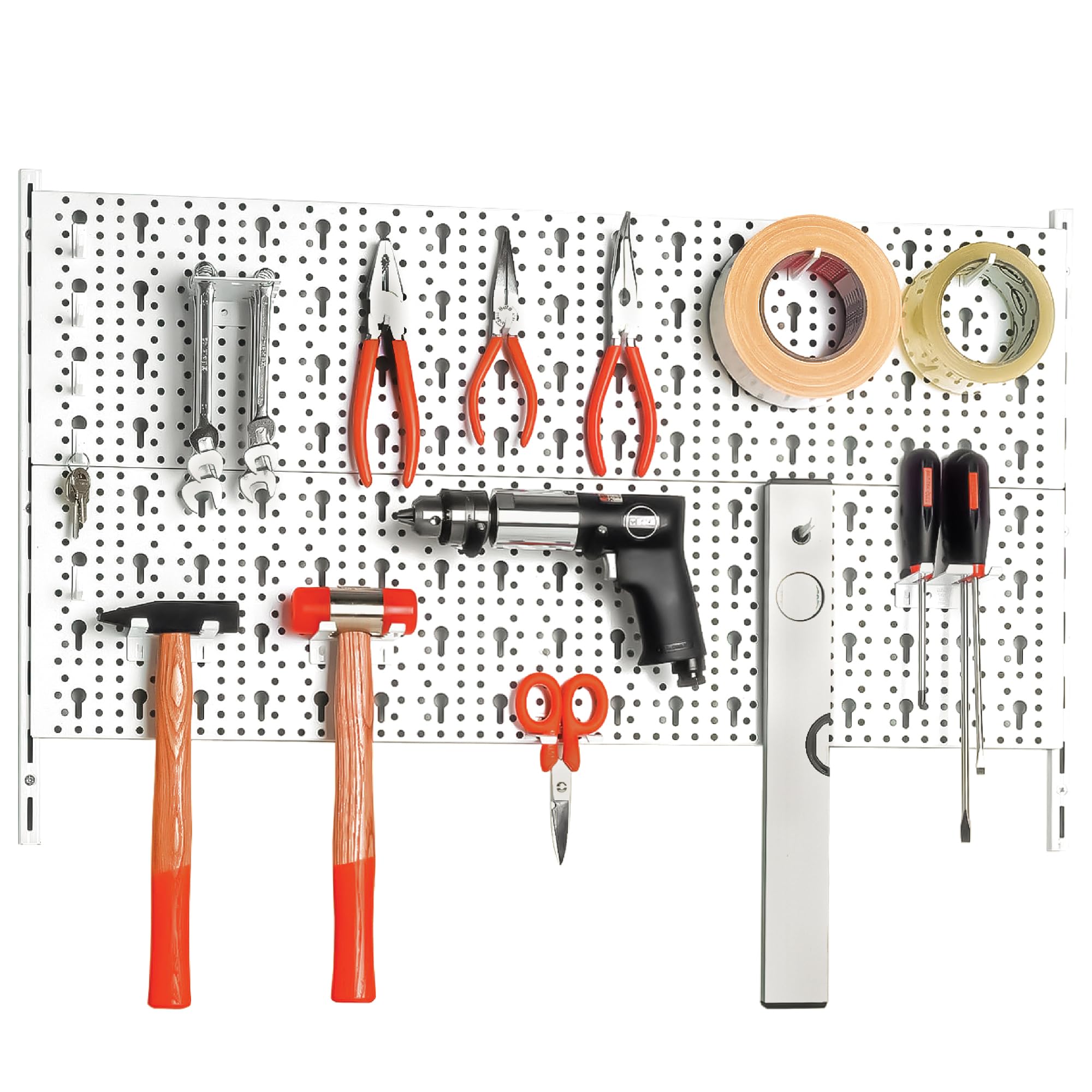 element-system-heimwerker-organizer-1-metall-werkzeugwand-800-x-200-mm-wei-28-te image 1
